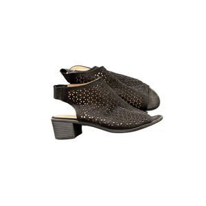 American Eagle Outfitters Black Heeled Sandals